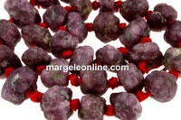 Ruby, stone, free form, rough stone, 9-15mm