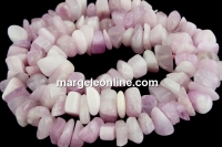 Pink kunzite, natural, free form, 7-11mm