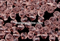 Swarovski, bicone bead, vintage rose, 4mm - x20