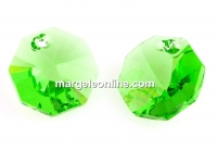 Swarovski, octagon pendant, peridot, 12mm - x2