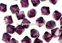 Swarovski, bicone bead, amethyst blend, 6mm - x10