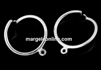 Pendant bail, 1 loop, 925 silver, 23x21mm - x1