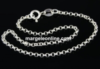 Bracelet, 925 silver, 19cm - x1