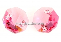 Swarovski, octagon link, light pink rose, 12mm - x2