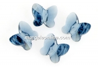 Swarovski, butterfly bead, denim blue, 6mm - x2