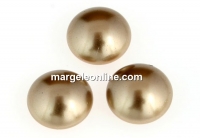 Swarovski, crystal pearl cabochon, bronze, 6mm - x2