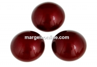 Swarovski, crystal pearl cabochon, bordeaux, 10mm - x2