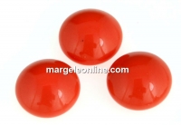 Swarovski, crystal pearl cabochon, coral, 6mm - x2