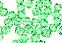 Swarovski, margele bicone, chrysolite, 4mm - x20