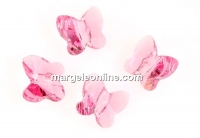 Swarovski, butterfly bead, light rose, 8mm - x2