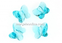 Swarovski, butterfly bead, light turqouise, 8mm - x2