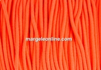 Circular elastic strap, neon orange, 1.4mm - x 13m