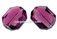 Swarovski, graphic bead, amethyst, 18mm - x1