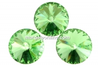 Swarovski, rivoli, peridot, 10mm - x2