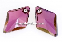 Swarovski, rhombus pendant, lilac shadow, 14mm - x1