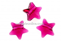 Swarovski, star bead, fuchsia, 8mm - x2