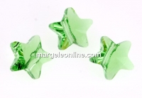 Swarovski, star bead, peridot, 8mm - x2