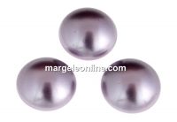 Swarovski, crystal pearl cabochon, mauve, 6mm - x2