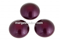 Swarovski, crystal pearl cabochon, blackberry, 6mm - x2