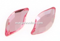 Swarovski, leaf cabochon, light rose, 10x5mm - x1