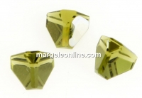 Swarovski, pyramid cabochon, khaki, 4mm - x1