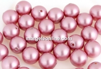 Swarovski one hole pearls, powder rose, 4mm - x4