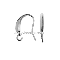 Earring findings, 925 silver, 15mm - x1pair