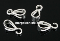 Extension system, pendant bail, 925 silver, 11.5x4mm - x1