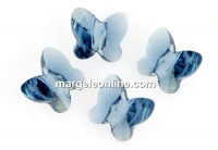 Swarovski, butterfly bead, denim blue, 8mm - x2