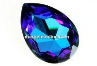 Swarovski, rivoli cabochon, heliotrope, 30x20mm - x1