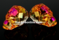 Swarovski, skull bead, astral pink, 19x21mm - x1