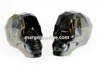 Swarovski, margele craniu, silver night, 15x13mm - x1