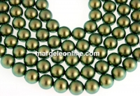 Swarovski pearl, iridescent green, 6mm - x100