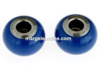 Swarovski, becharmed crystal, lapis pearl, 14mm - x1