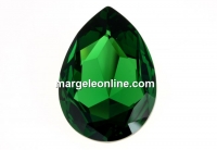 Swarovski, rivoli cabochon, dark moss green, 30x20mm - x1