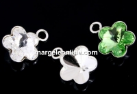 Pendant bail, 925 silver, rivoli flower 10mm - x1