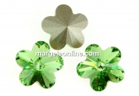 Swarovski, flower fancy, peridot, 6mm - x2