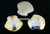 Swarovski, shell fancy, aurora borealis, 14mm - x1