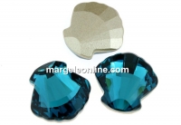 Swarovski, shell fancy, indicolite, 14mm - x1