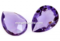 Swarovski drop fancy, tanzanite, 14x10mm - x1