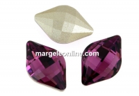 Swarovski, lemon fancy , amethyst, 14x9mm - x1