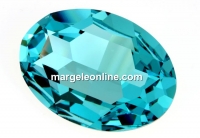 Swarovski, rivoli cabochon, light turquoise, 30x22mm - x1