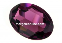 Swarovski, rivoli cabochon, amethyst, 30x22mm - x1