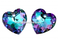 Swarovski, heart pendant, vitrail light, 18mm - x1