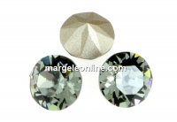 Swarovski, chaton SS39, black diamond, 8mm - x2