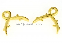 Pendant bail, gold-plated 925 silver, 15mm - x1