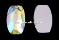 Swarovski, Organic cabochon, aurora borealis, 8x5mm - x1