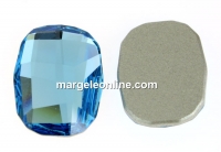 Swarovski, Graphic cabochon, aquamarine, 14mm - x1