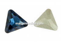 Swarovski, triangle cabochon, montana, 8mm - x1