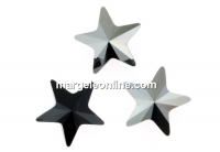 Swarovski, fancy star, jet metallic silver, 10mm - x1